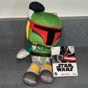 Disney Star Wars 8" BOBA FETT Plush Character Toy Mattel Stuffed FREESHIP NWT